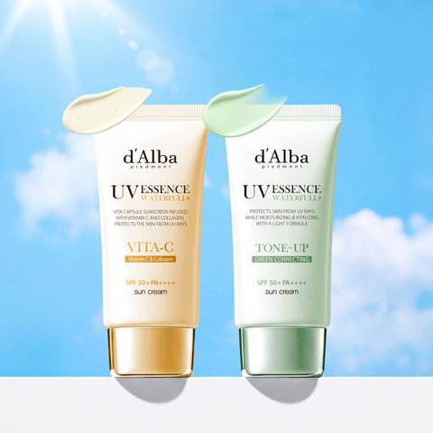 d'Alba Vita Capsule Anti-Aging Sunscreen Green Tone-Up 50ml + Vita Sun 50ml, Set of 2