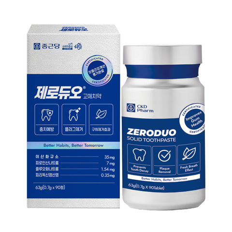 Chongkundang ZeroDuo Solid Toothpaste 90 Tablets (1 Pack)