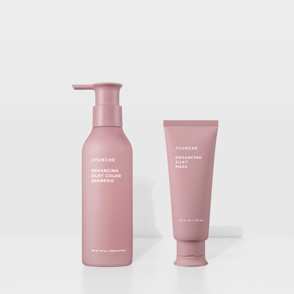 Ayunche Enhancing Silky Shampoo & Mask 2-Piece Set (Shampoo 350g + Mask 100ml)
