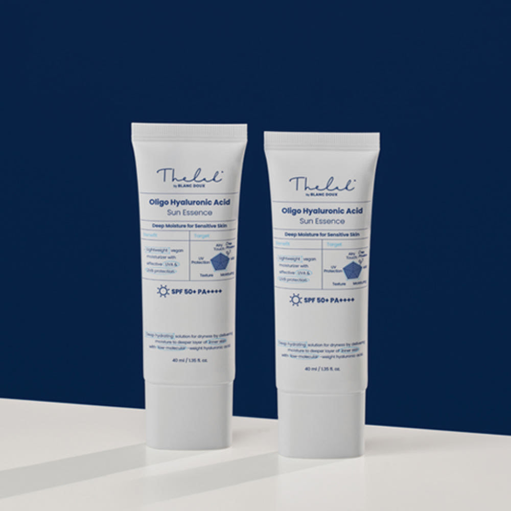 THE LAB by blanc doux Low?Molecular Hyaluronic Acid Sun Essence 40ml (2 Pack)