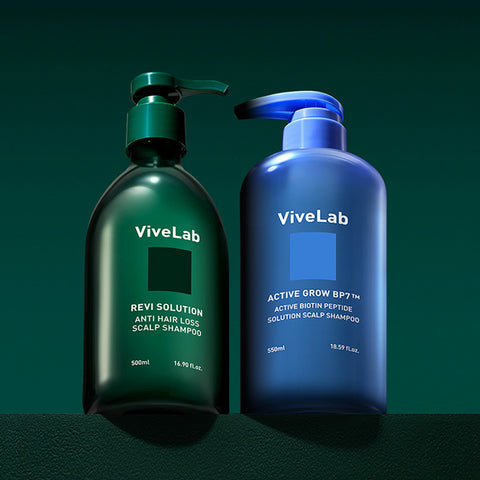 Vivelab Family Anti-Hair Loss Shampoo Set (Biotin Shampoo 550ml x2 + Anti-Hair Loss Shampoo 500ml x2)