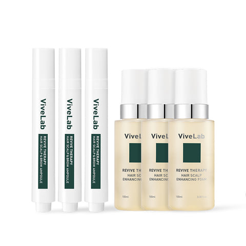 Vivelab Scalp Ampoule x3 + Enhancing Foam x3 (Set)