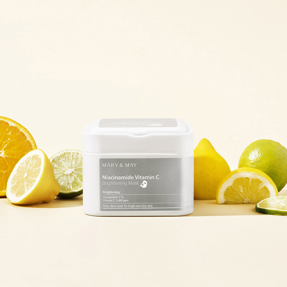 Mary&May Pull-Out Sheet Mask Niacinamide & Vitamin C Brightening 30 Sheets