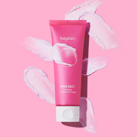 Beplain Pink Salt AHA BHA Cleansing Foam 120ml (2 pack)