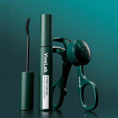 Vivelab Hyper Curling Heating Eyelash Curler + Black Lash Serum