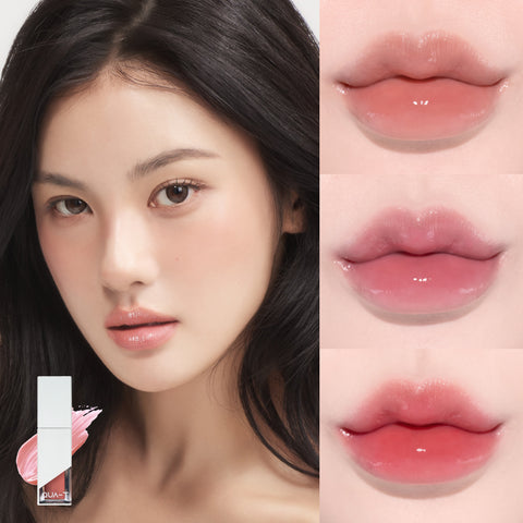 Qua-T The Glass Tattoo Tint Glossy Water-Glow Lip Tint (16 Shades) 2+1 Random Gift