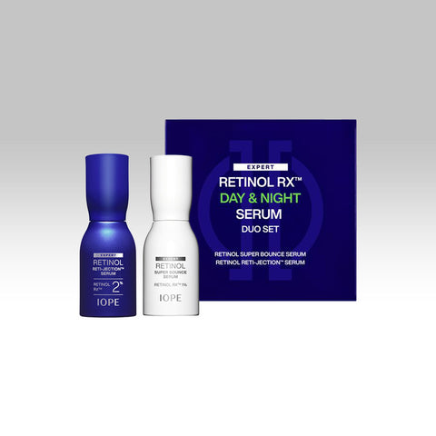 IOPE Retinol Day & Night Set (Super Bounce Serum 50ml + Retinol Retijection Serum 50ml)