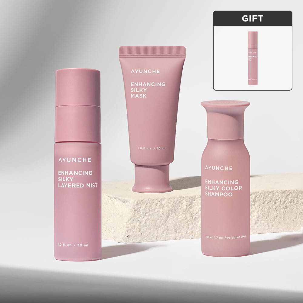 Ayunche Enhancing Silky Starter Set (Shampoo 50g + Mask 30ml + Mist 30ml)