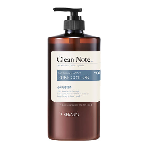 Kerasys Clean Note Pure Cotton Perfume Shampoo 1L Bottle + 1.2L Refill + Oilex Shampoo 60ml