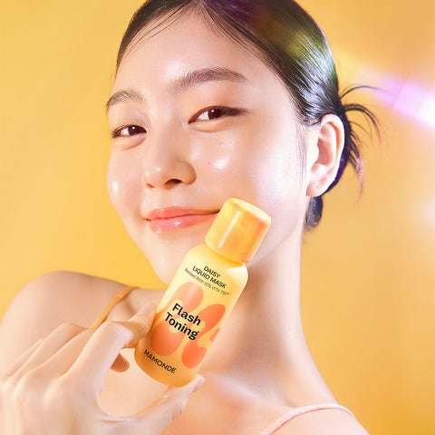 Mamonde Liquid Mask 3-Piece Set - Flora Glow Rose 80ml + Pore Control Peony 80ml + Flash Toning Daisy 80ml