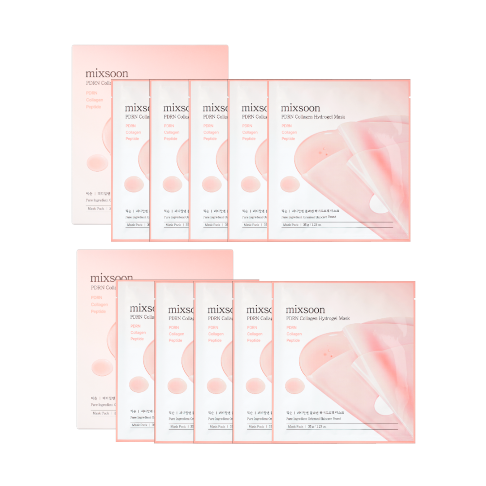 Mixsoon PDRN Collagen Hydrogel Mask 5 Sheets (2 Pack)