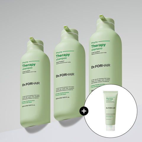 Dr.FORHAIR Phytotherapy Sensitive Scalp Care Shampoo 500ml (3 Pack)