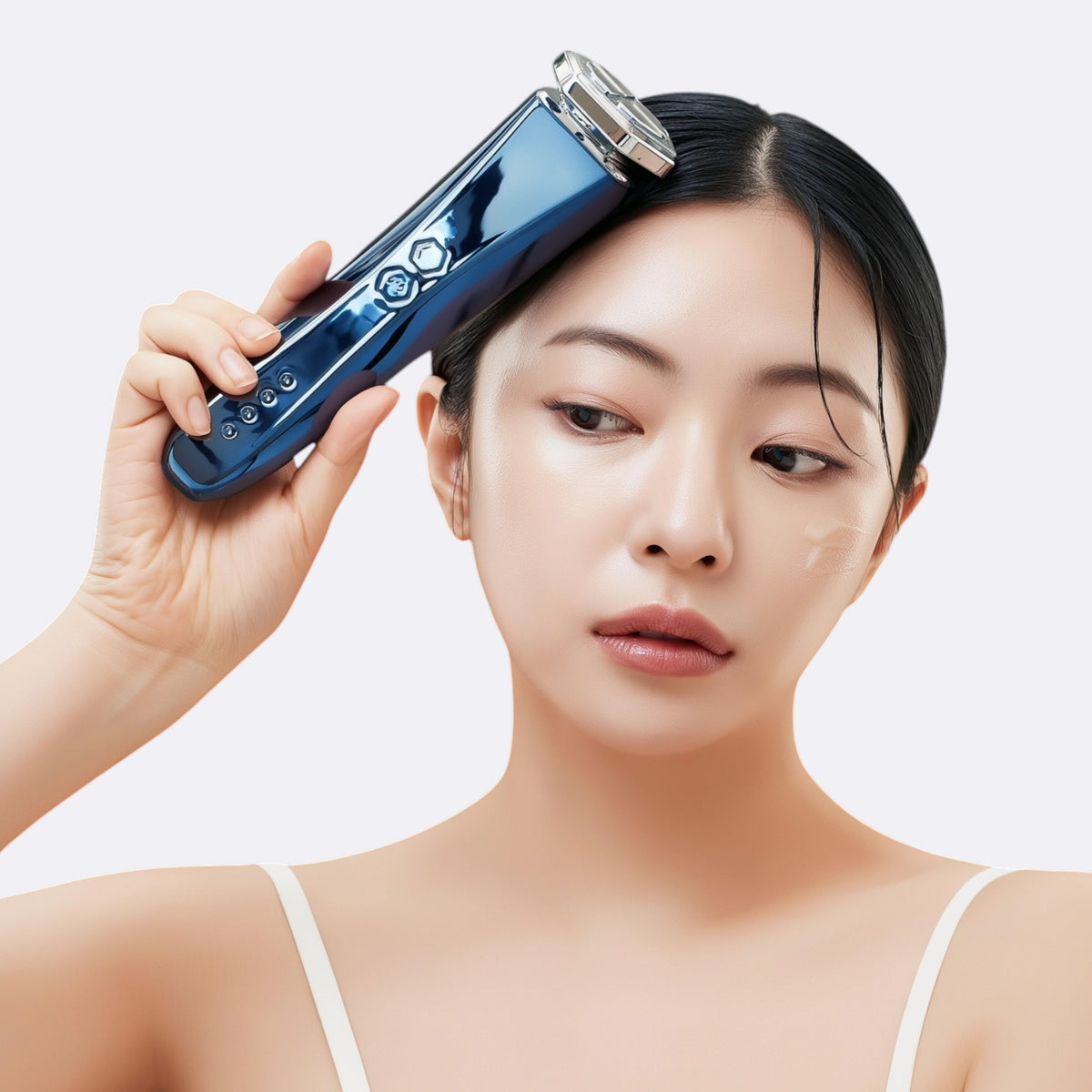 Pearlcare DeepBlue Pro (2nd Gen) Facial RF & EMS Beauty Device Cooling Blue