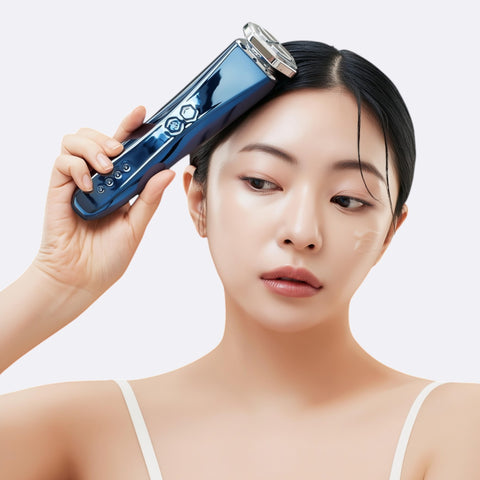 Pearlcare DeepBlue Pro (2nd Gen) Facial RF & EMS Beauty Device Cooling Blue