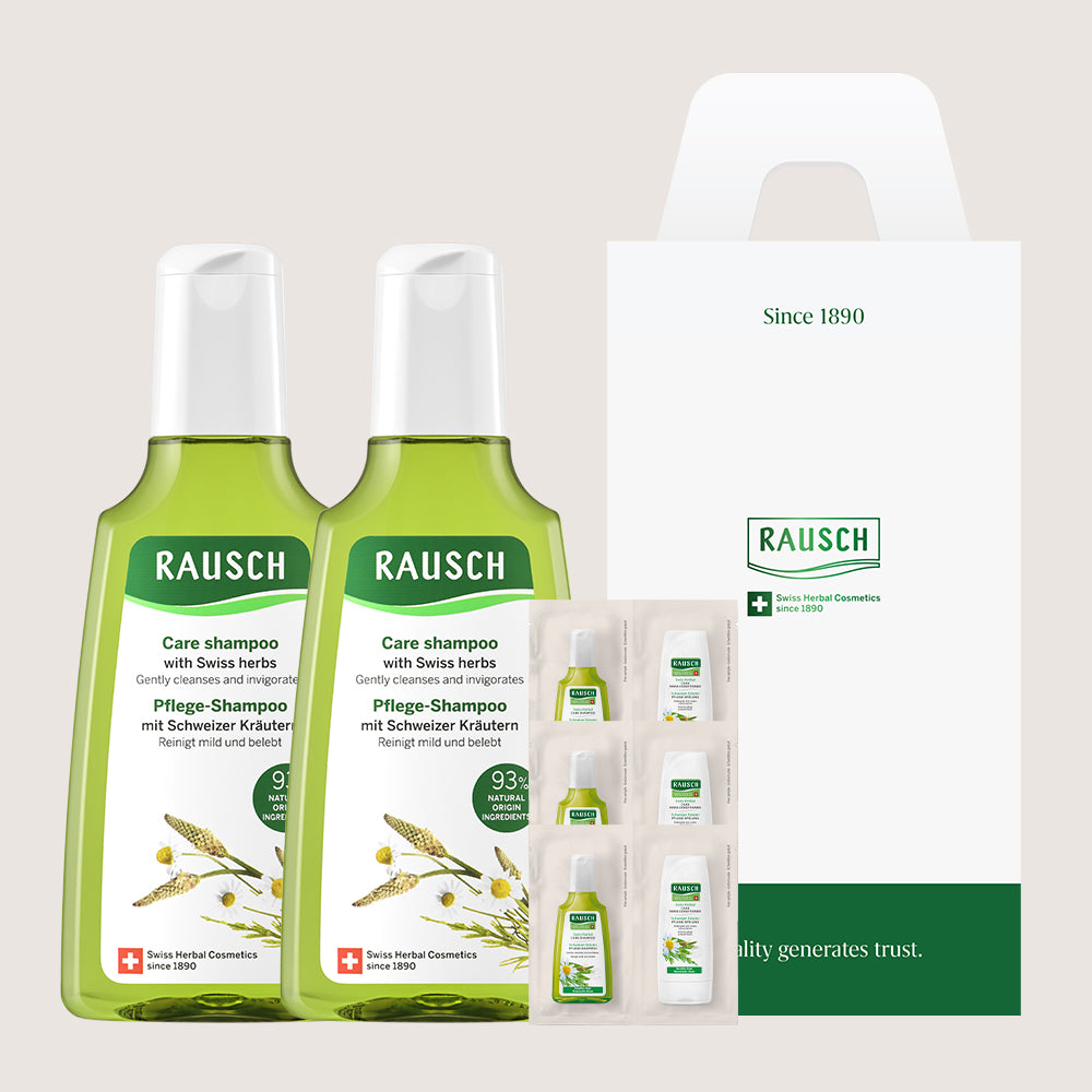 RAUSCH Scalp Moisture Soothing Set Swiss Herbal Shampoo 200ml Duo Gift Set