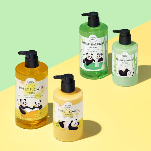 Happy Bath Original Collection Body Lotion ? Fresh Bamboo 500g (2-pack)