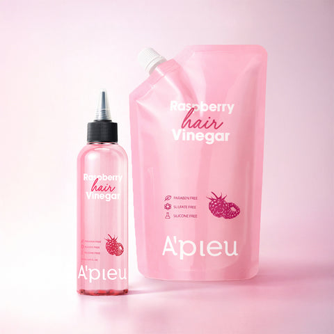 A'PIEU Raspberry Hair Vinegar Set (200ml + Refill 400ml)