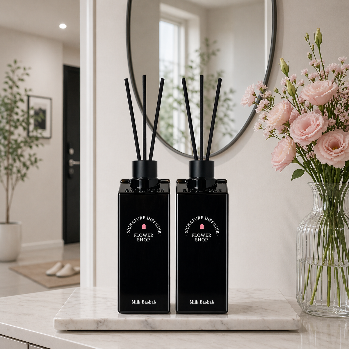 Milk Baobab Signature Large Diffuser Flower Shop 500ml x 2