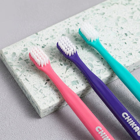 Clio Chikabu Soft Baby & Toddler Ultra-Fine Bristle Toothbrush - Stage 1, 9 Pack