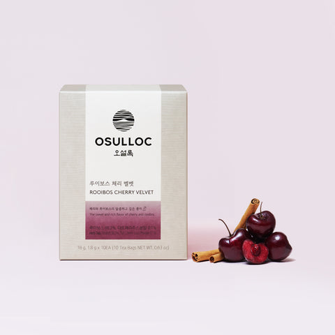 OSULLOC Rooibos Cherry Velvet 10 Pyramid Tea Bags