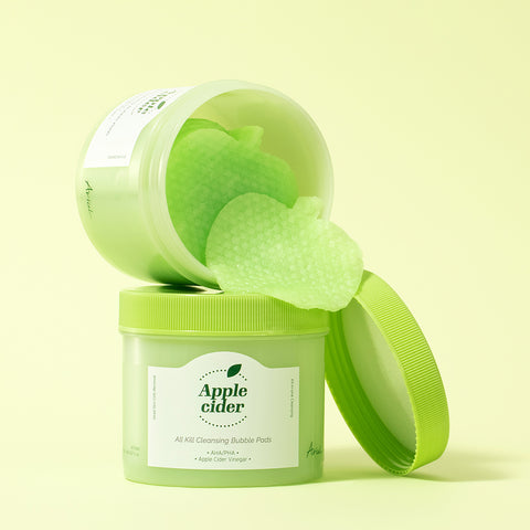 Ariul Apple Cider All Kill Cleansing Bubble Pads 60 Sheets (Set of 2)