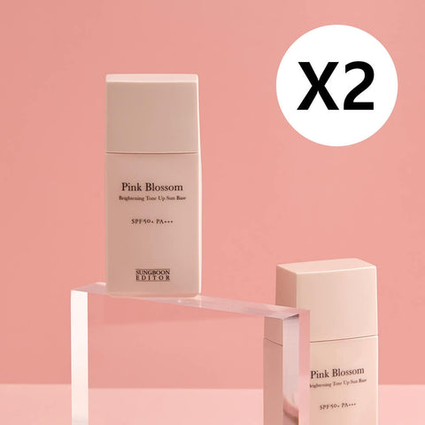 Sungboon Editor Pink Blossom Brightening Tone-Up Sun Base SPF50+ 30ml (2 pack)
