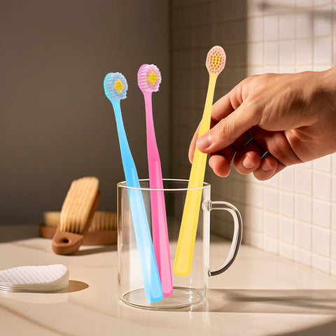 Clio My Jellyful Brush Small Head Ultra-Fine Toothbrush - 3+1 Pack, Total 12