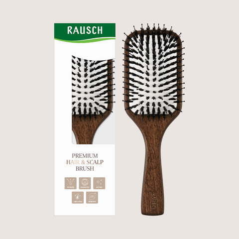 RAUSCH Premium Boar-Bristle Hair & Scalp Brush