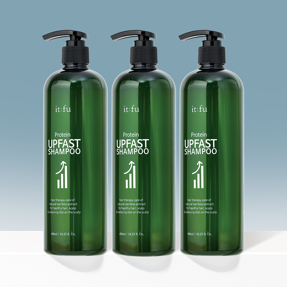 Itfu Protein Biotin Fast Shampoo 480ml (3 Pack)