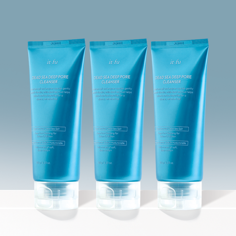 Itfu Dead Sea Salt Enzyme Deep Cleansing Cream Cleanser 120g (3 Pack)