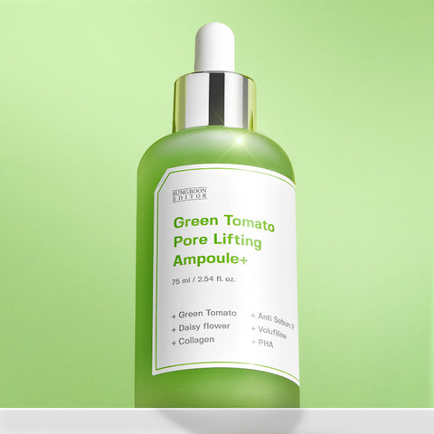 Sungboon Editor Green Tomato Moisture Hyaluronic Acid Pore-Reducing Ampoule 75ml