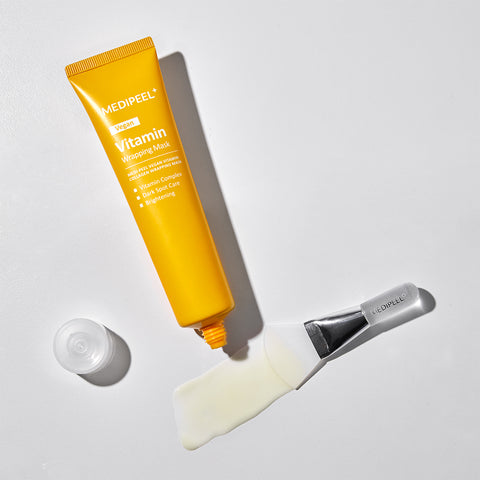 Medipeel Vegan Vitamin Collagen Wrapping Mask (Melatoning) 70ml + Silicone Brush