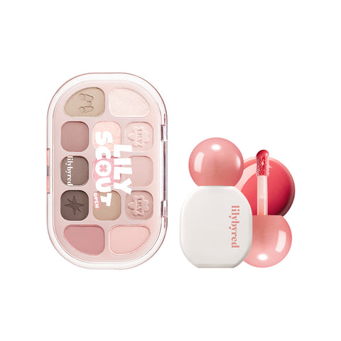 lilybyred Dewy Fit Palette + Sugar Wrapping Tint Gloss 2-Piece Set