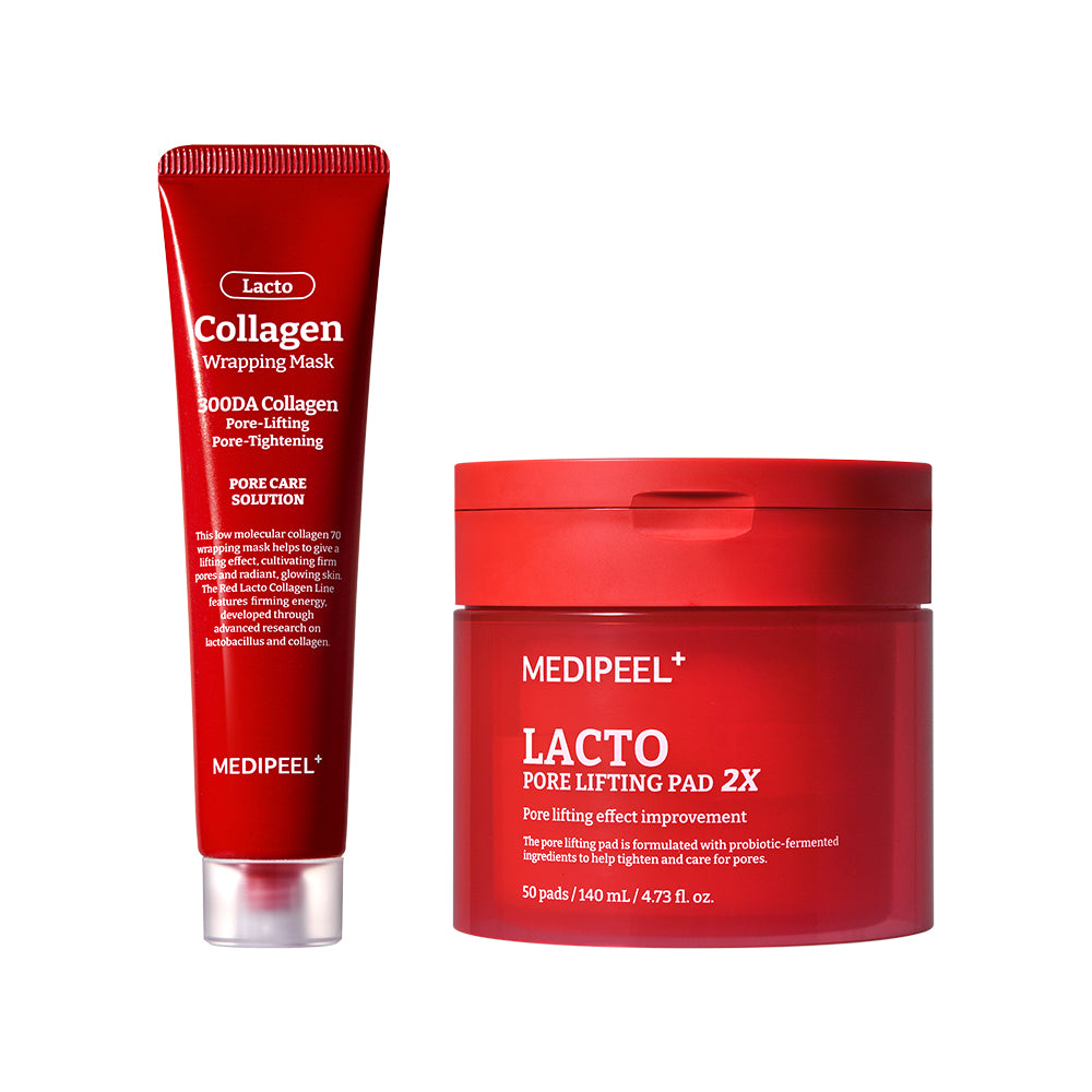 Medipeel Red Lacto Collagen Wrapping Mask 70ml + Lacto Pore Lifting Pad 2X (50 sheets)