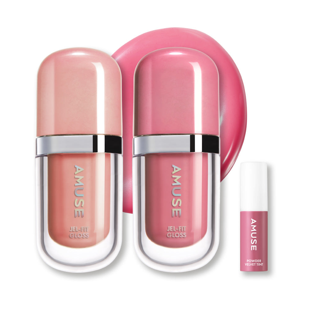 Amuse Gel Fit Gloss Duo Set (3.8g x 2)