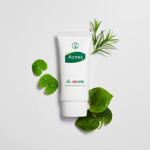 Acnes 3-Second Soothing Sun Cream 50g + Perfect Solution Foam Cleanser 200ml