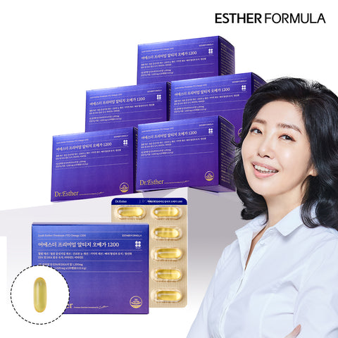 Esther Formula Premium rTG Omega 1200 (760 mg x 120 Capsules) (6 Pack)