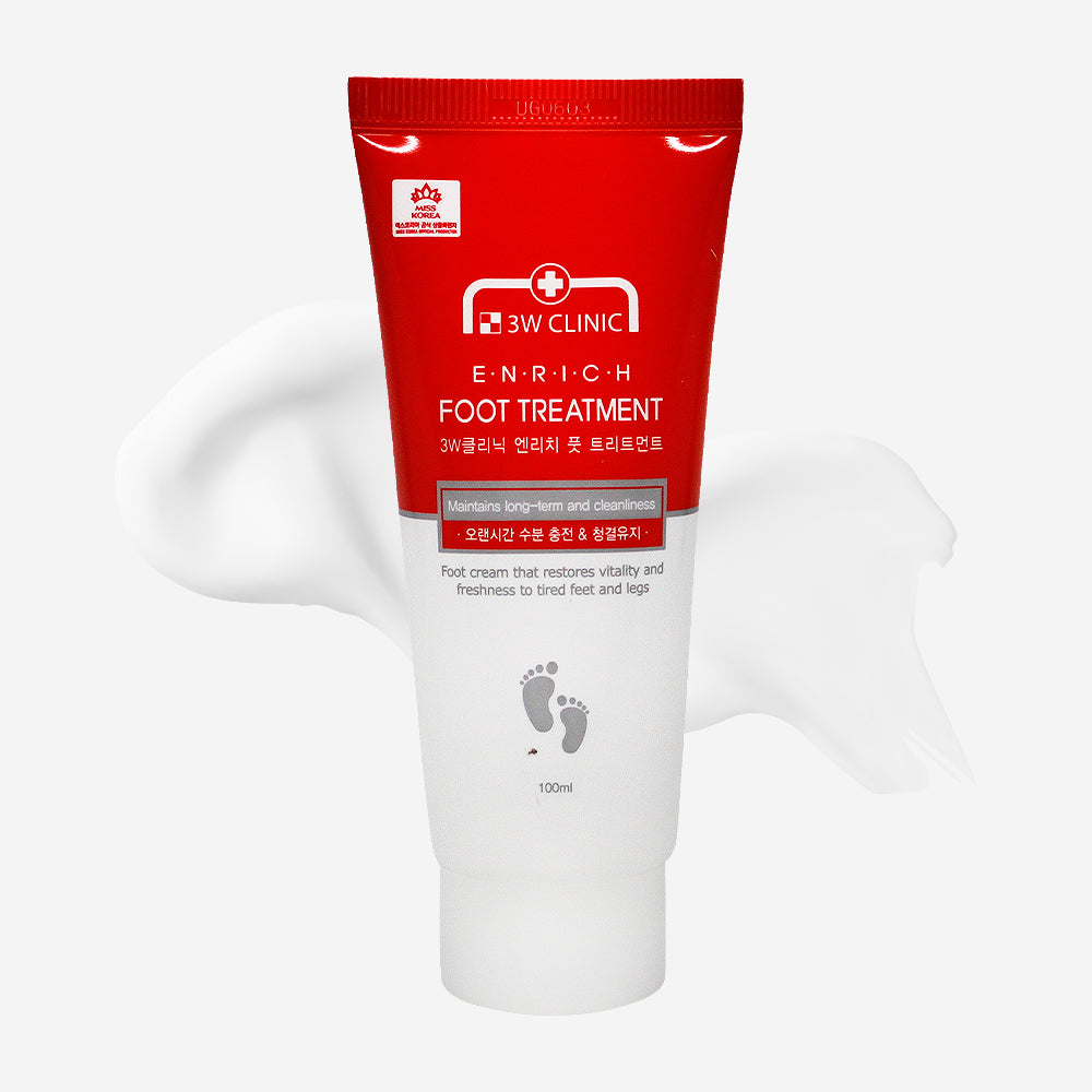 3W Clinic Enrich Foot Treatment 100ml (5 Pack)