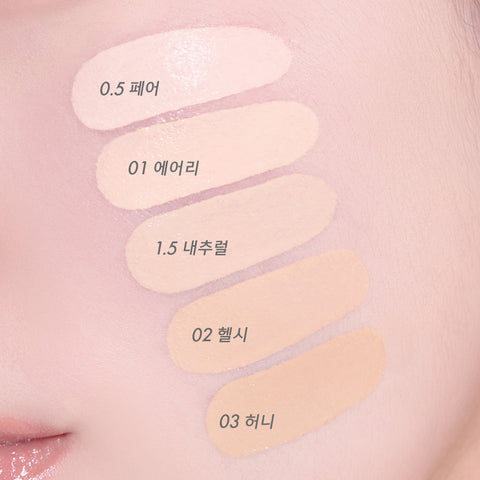 Amuse Airy Pore Cover Cushion (Main + 2 Refills) 03 Honey 15g