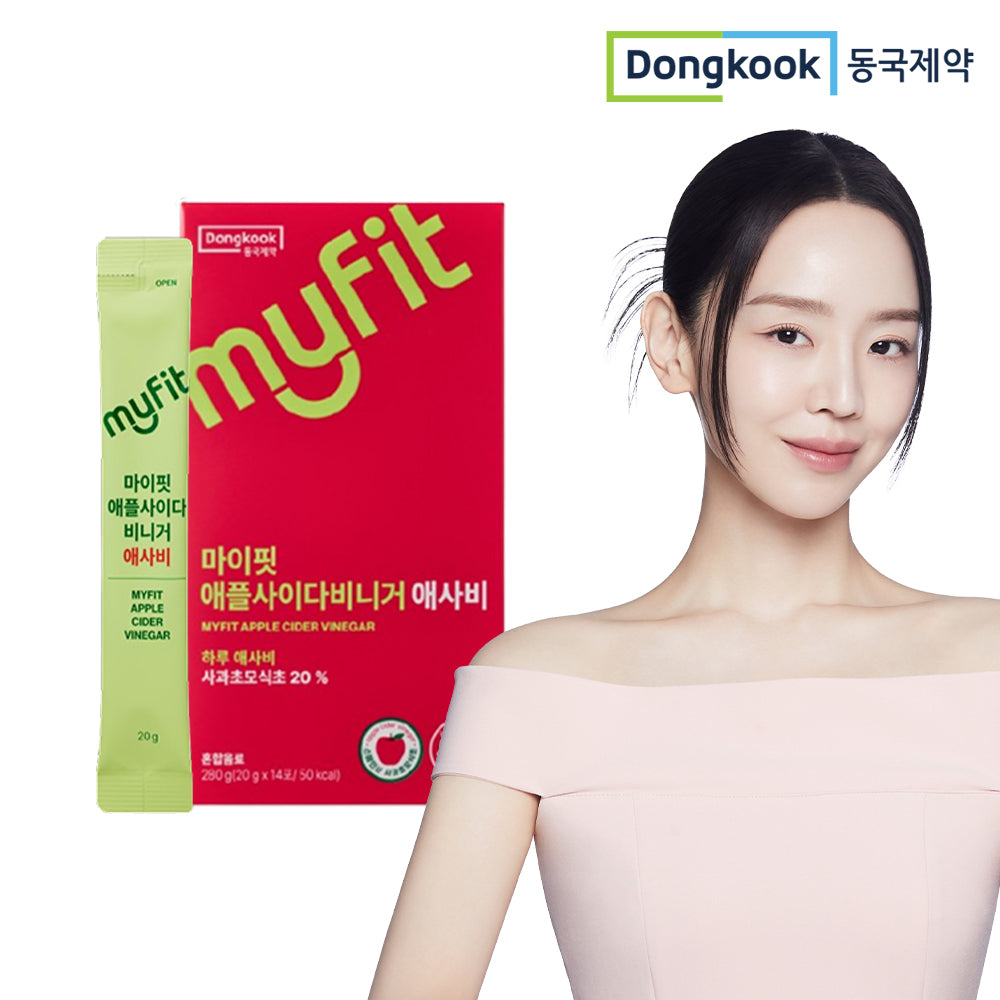 DongKook Pharmaceutical MyFit Organic Apple Cider Vinegar 14 Sachets (1 Box)