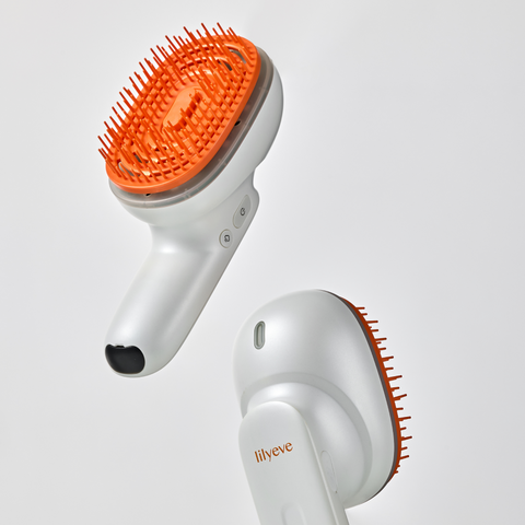 Lilyeve Grow Turn Brush Steam Booster - Scalp Massage & Steam Therapy