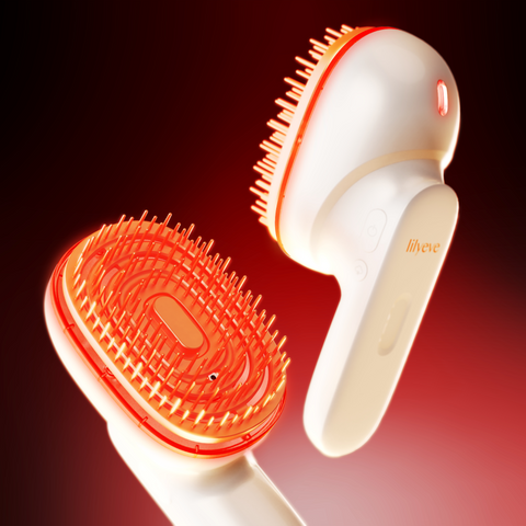 Lilyeve Grow Turn Brush Steam Booster - Scalp Massage & Steam Therapy