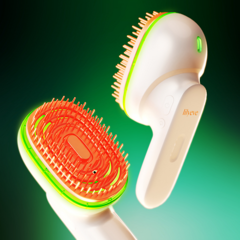 Lilyeve Grow Turn Brush Steam Booster - Scalp Massage & Steam Therapy
