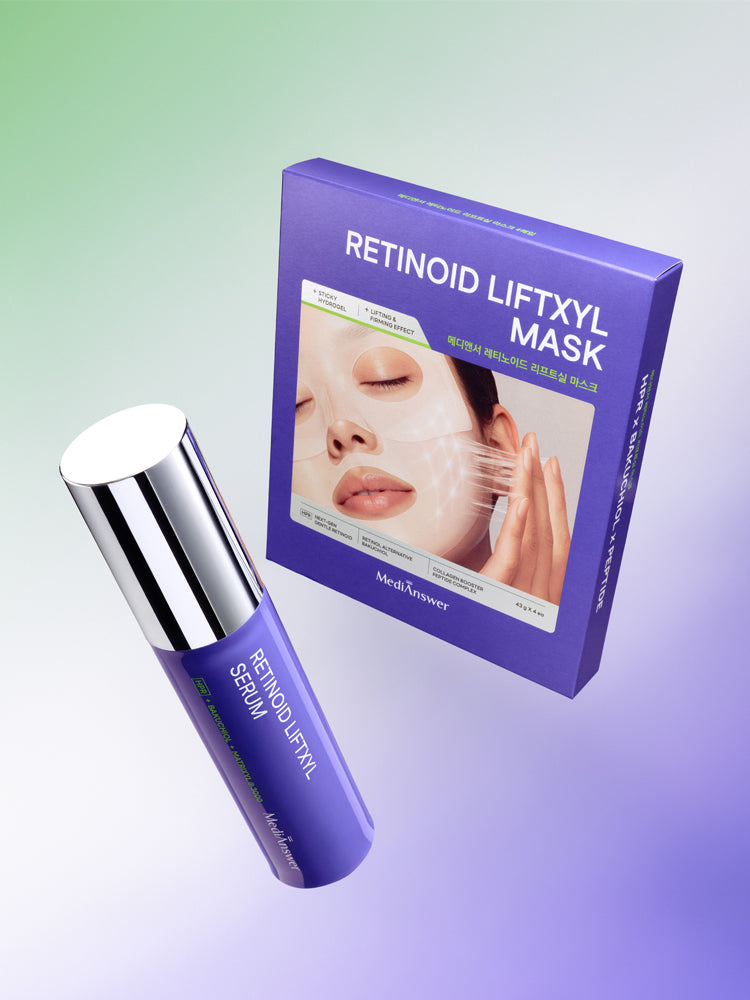 MediAnswer Retinoid Liftseal Serum 30ml + Liftseal Mask 4pcs 2-Piece Set