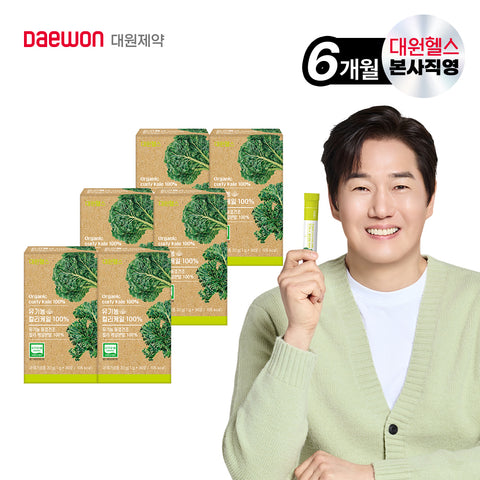 Daewon Health Organic Curly Kale 100% 30 Sticks x 6 Packs