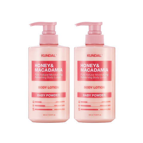 Kundal Honey & Macadamia Pure Body Lotion 500ml (2 Pack)
