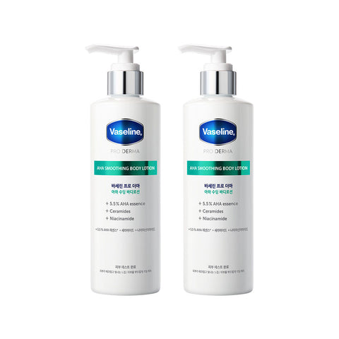Vaseline Pro Derma Body Lotion AHA Soothing 250ml (2 Pack)
