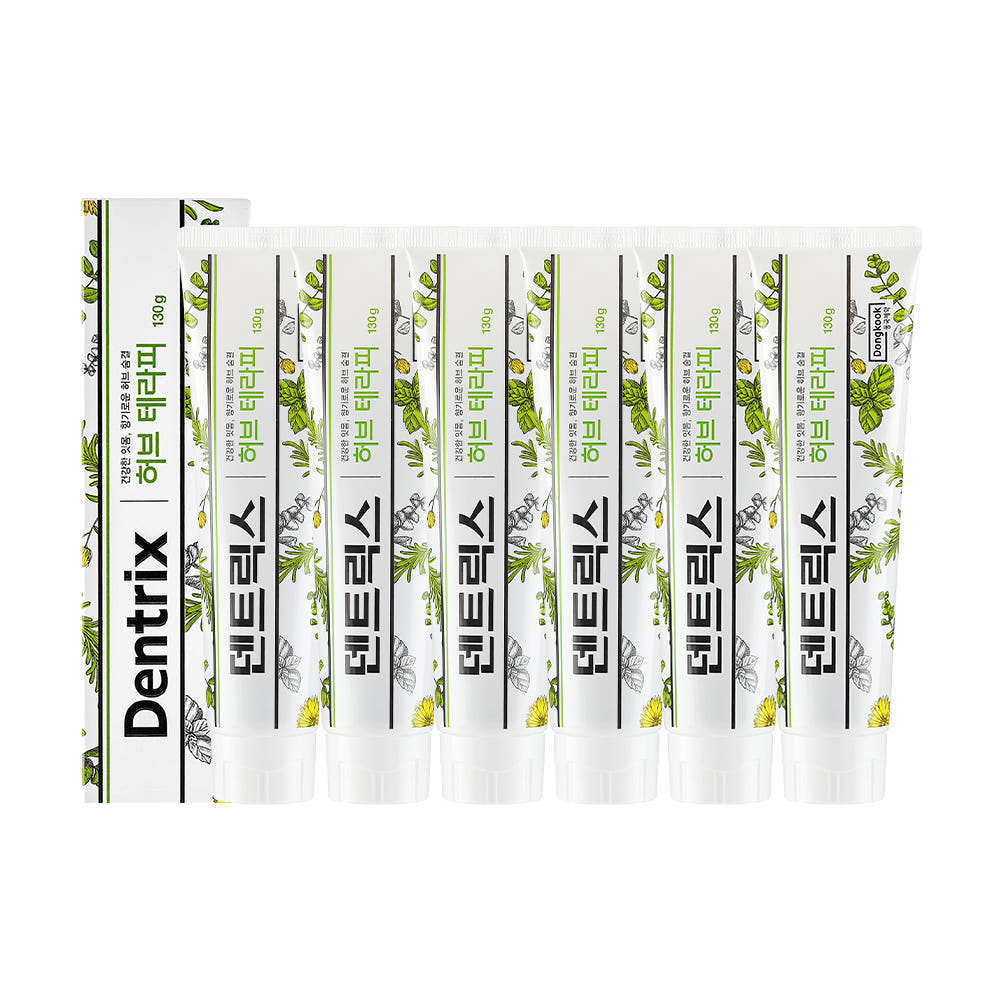 DongKook Dentrix Herb Therapy Toothpaste 130g (6 Pack)