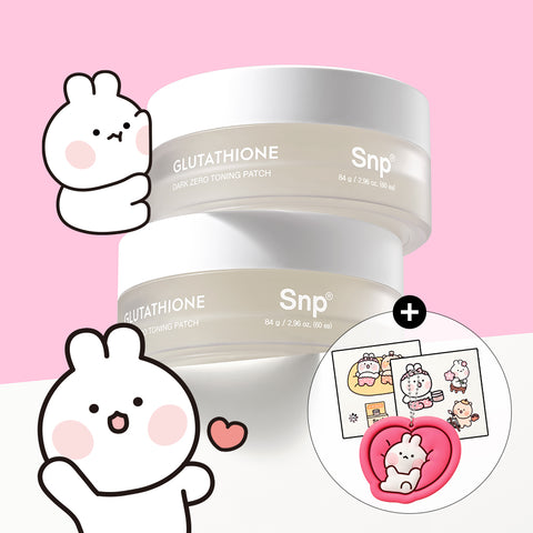 SNP Glutathione Dark Zero Toning Patch Double Pack (60+60 patches) 3-Piece Set