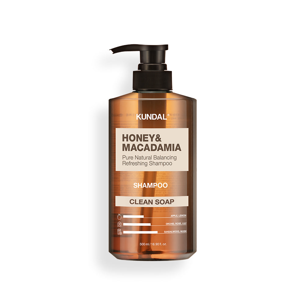Kundal Honey & Macadamia Nature Shampoo 500ml (Clean Soap)